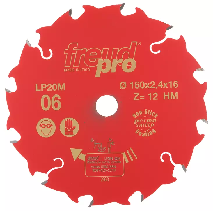 Sirkkelinterä 160x2,4x16 Z12 kovametalli - Pyörösahanterät - CFT20006 - 1