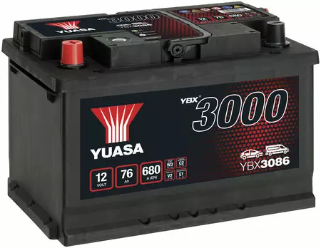 Yuasa YBX3086 76Ah - Yuasa akut - YBX3086 - 1