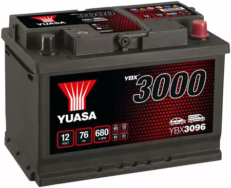 Yuasa YBX3096 76Ah - Yuasa akut - YBX3096 - 1
