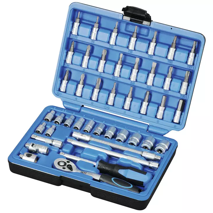 IKH hylsysarja 43-osainen 1/4" - Hylsysarjat - IKH7216 - 1
