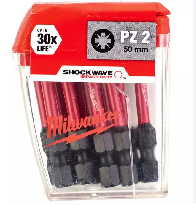 Milwaukee kärkipaketti PZ2 - 50mm, 10kpl - Kärkisarjat - 4932430866 - 1