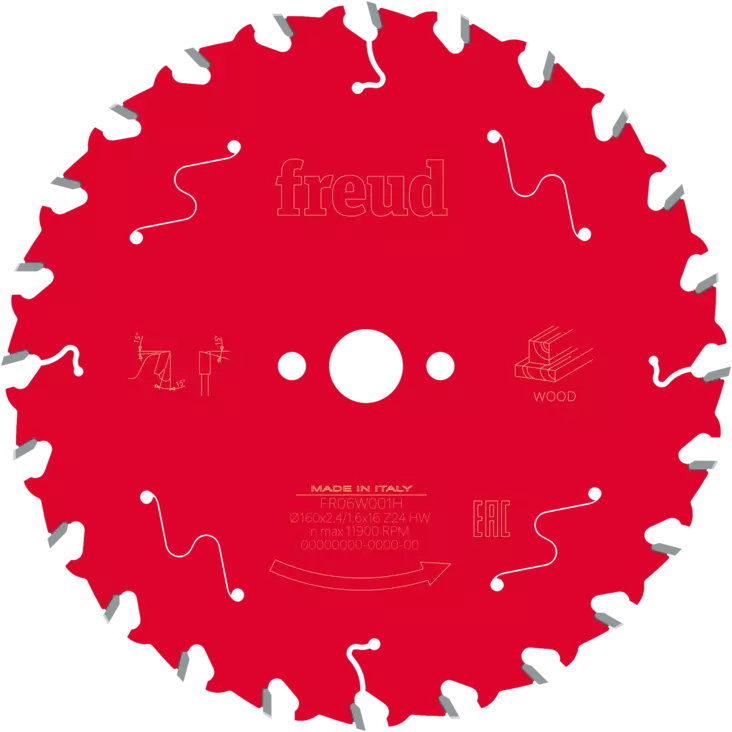 Sirkkelinterä 160x2,4x16 Z24 kovametalli - Pyörösahanterät - CFT30006 - 1