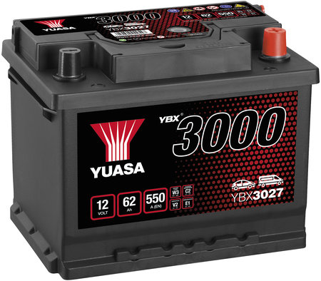 Akku Yuasa YBX3027 62Ah - Yuasa akut - YBX3027 - 1