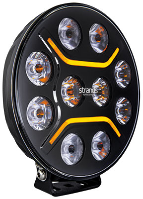 LED-lisävalo Strands Dark Knight Intense 9" - Pyöreät LED-lisävalot - 375-270927 - 1