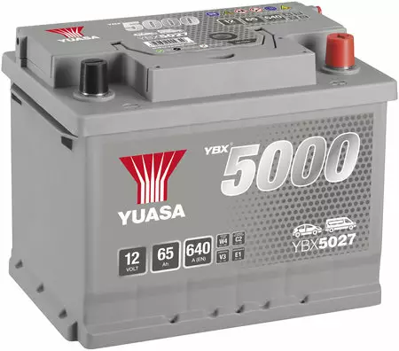 Yuasa YBX5027 65Ah - Yuasa akut - YBX5027 - 1