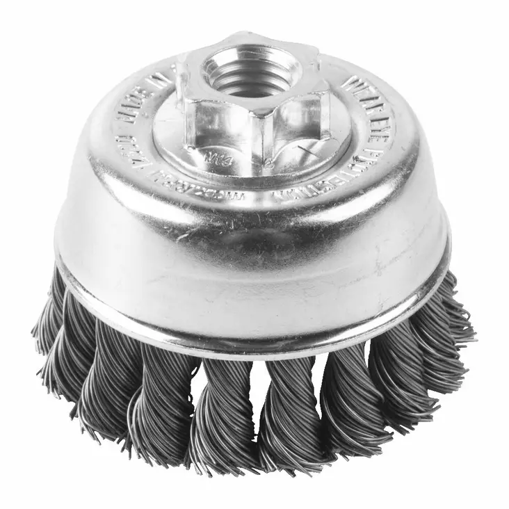 Milwaukee kuppiharja kulmahiomakoneeseen 90x20mm, M14, punottu teräsharja 0.5mm - Laikkaharjat - 4932501737 - 1