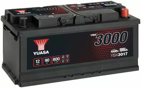 Yuasa YBX3017 90Ah - Yuasa akut - YBX3017 - 1