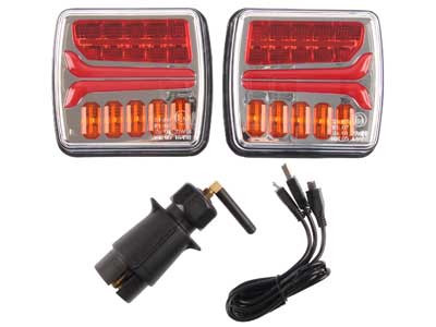 Langaton takavalopari LED Autoline - LED-takavalosarjat - 1606-40108 - 1