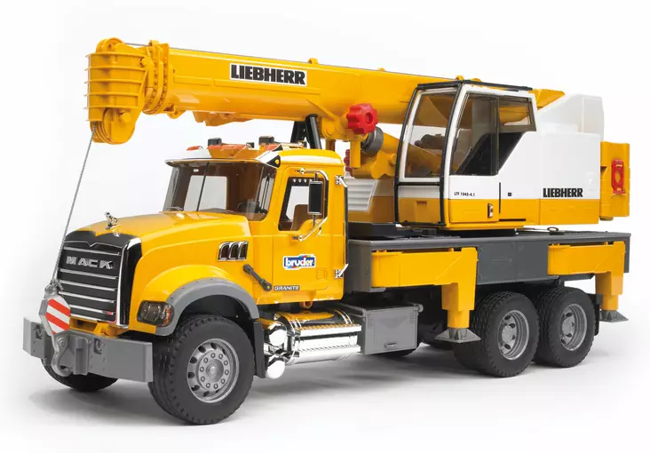 Mack Granite Liebherr Nosturiauto 02818 Bruder - Bruder ajoneuvot - U02818 - 1