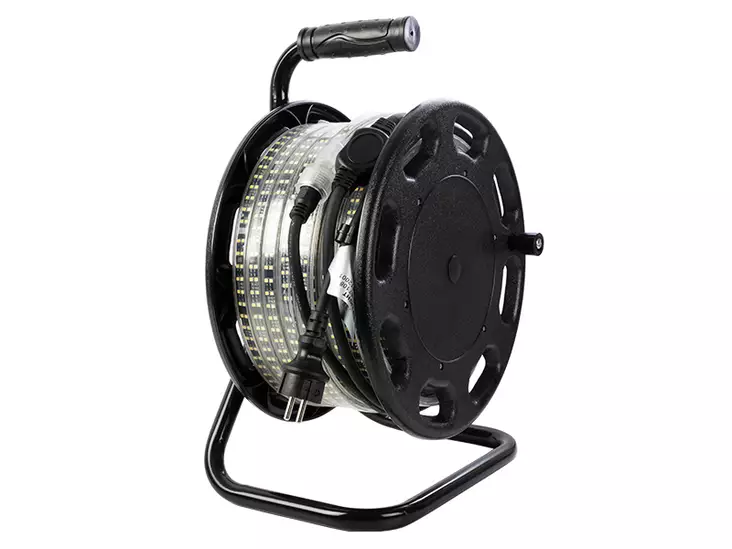 Ledwise työmaavalonauhakela 25m - Johdolliset korjaamovalaisimet - 1700-AT108 - 1