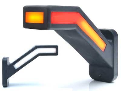 LED-NEON ÄÄRIVALO OIK. KUMIV. 12/24V 185MM DYNAAMISELLA VI - LED-äärivalot kumivarrella - 1606-27899 - 1