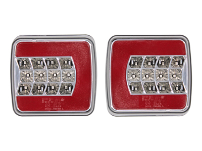 LED-takavalopari 12V - LED-takavalot - 1606-27689 - 1