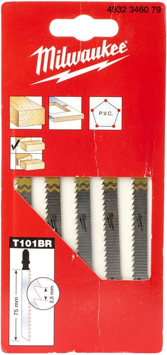 Pistosahanterä T101BR puulle ja muoville 5kpl Milwaukee - Pistosahanterät - 4932346079 - 1