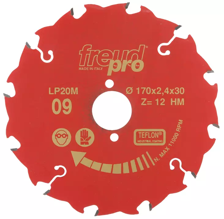 Sirkkelinterä 170x2,4x30 Z12 kovametalli - Pyörösahanterät - CFT20009 - 1
