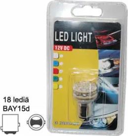 LED-polttimo 12V BAY15D valkoinen - LED-polttimot - 29-265VA - 1