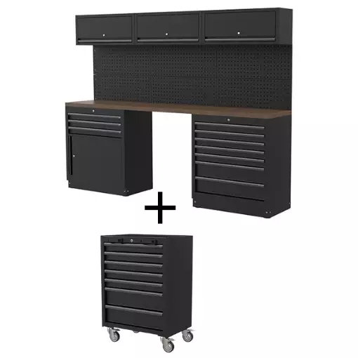 Boxo Kalustekokonaisuus 2588mm + Boxo työkaluvaunu - Kalustekokonaisuudet - 285-BMB31260072B - 1