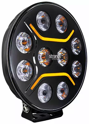 LED-lisävalo Strands Dark Knight Intense 9" - Pyöreät LED-lisävalot - 375-270927B - 1