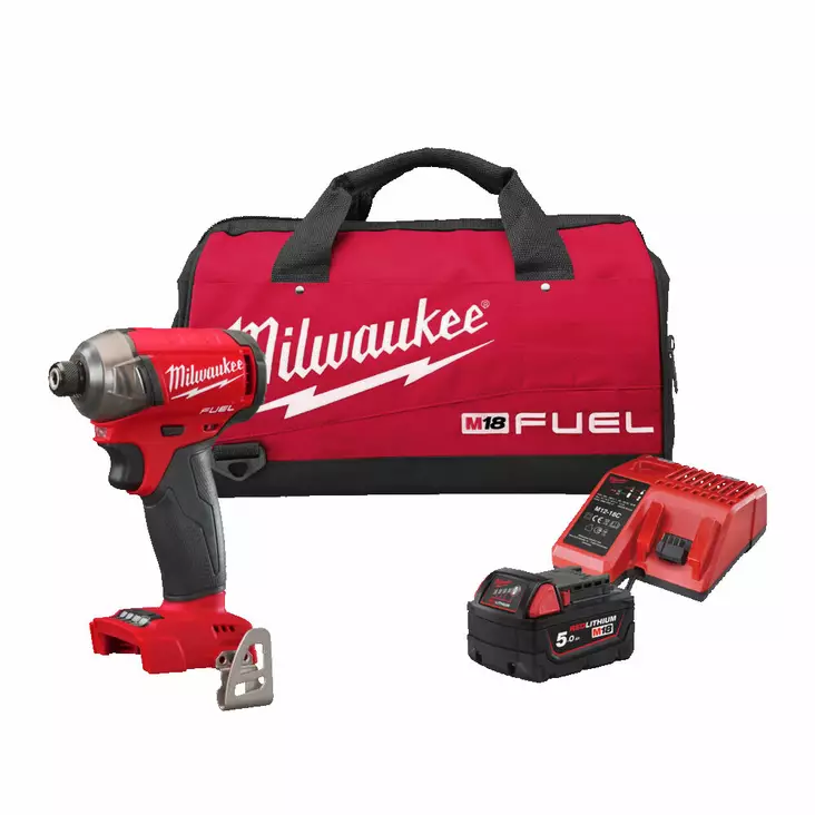 Milwaukee Akkuruuvinväännin hydraulinen iskevä M18 FQID-501 - Milwaukee 18V akkukonepaketit - M18FQID-501BRF - 1