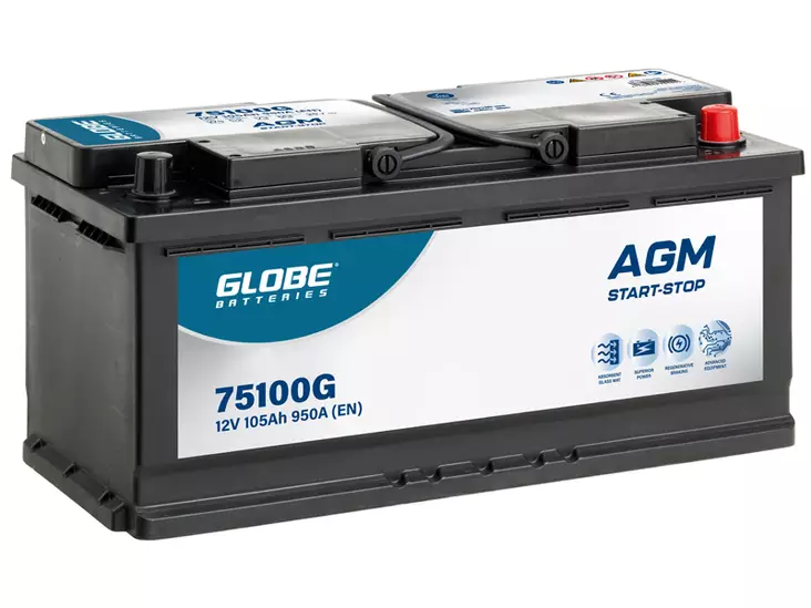 Akku Globe AGM 105Ah - Muut akut - 1806-75100G - 1