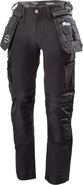 Patron Stretchhousut Lexi musta - Kesätyöhousut - PAT630M-M - 1