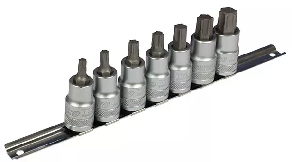 Boxo Hylsysarja Torx 1/2" T30-T70 kiskossa - Hylsysarjat - 284-B33-ITX1907R - 1