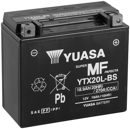 Akku Yuasa YTX20L-BS 18,9Ah - MP- ja kelkan akut - YTX20L-BS - 1