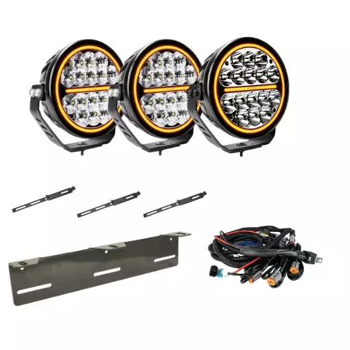 LED-lisävalosarja Strands Night Ranger 7" 3-valon paketti - Auton lisävalot - STRANDSNR7SET - 1