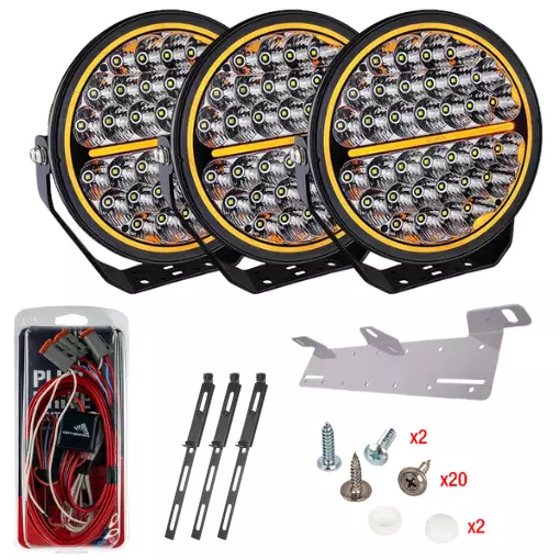 Strands Night Ranger 9" 3-valonpaketti - Auton lisävalot - 375-809188SET - 1