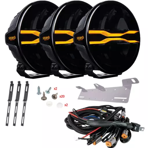 Strands For9t Dragon Drive 9" 3-valon paketti - Auton lisävalot - 270968SET - 1